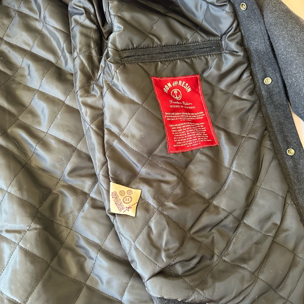 Iron & Resin Quilted Wool Jacket